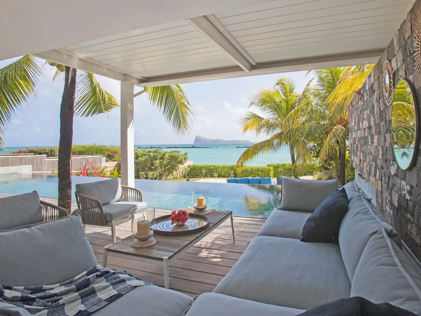 Villa%20Ti%20Bois%20De%20Senteur-1 Explore the Best Ocean View Mauritius’s Villas for Holidays with Private PoolsThis holiday rentals Mauritius vast living and dining spaces is decorated with modern furniture and contemporary art.